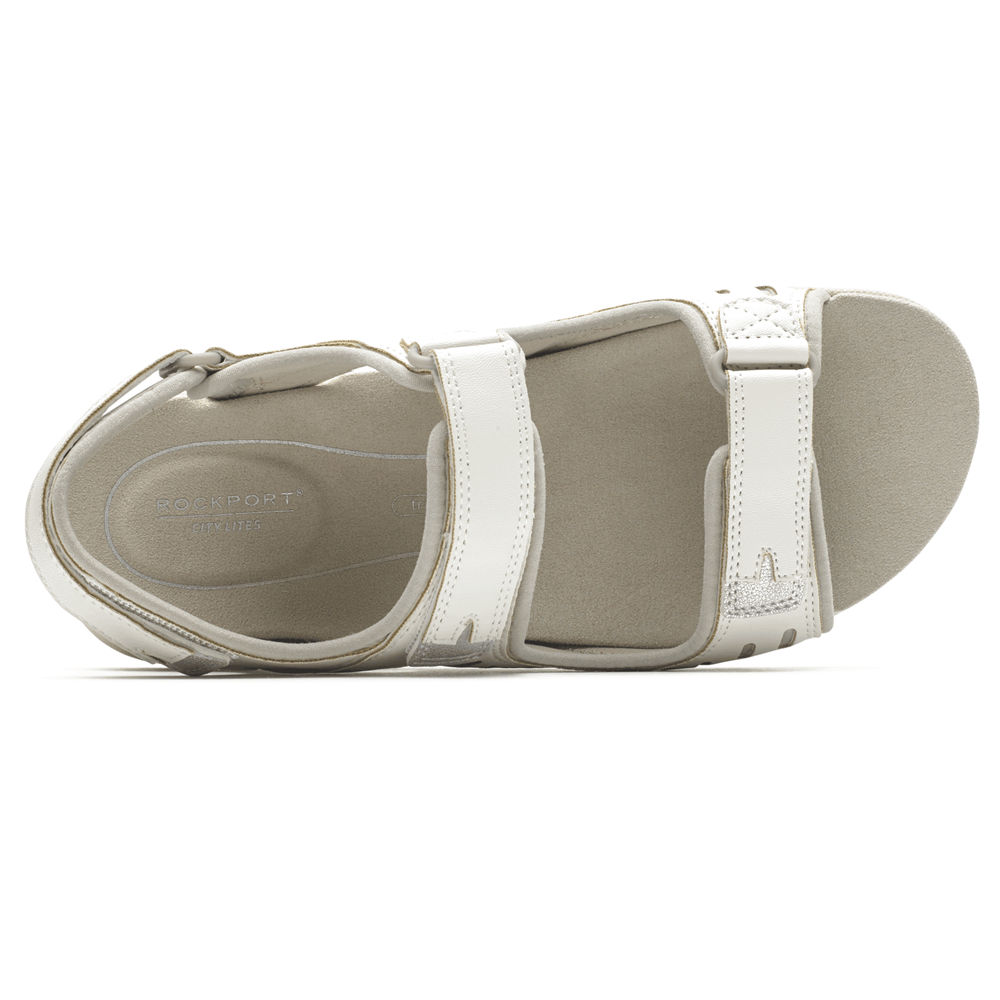 Rockport Sandaler Dame Hvite - Eileen Comfort - KNEU10948